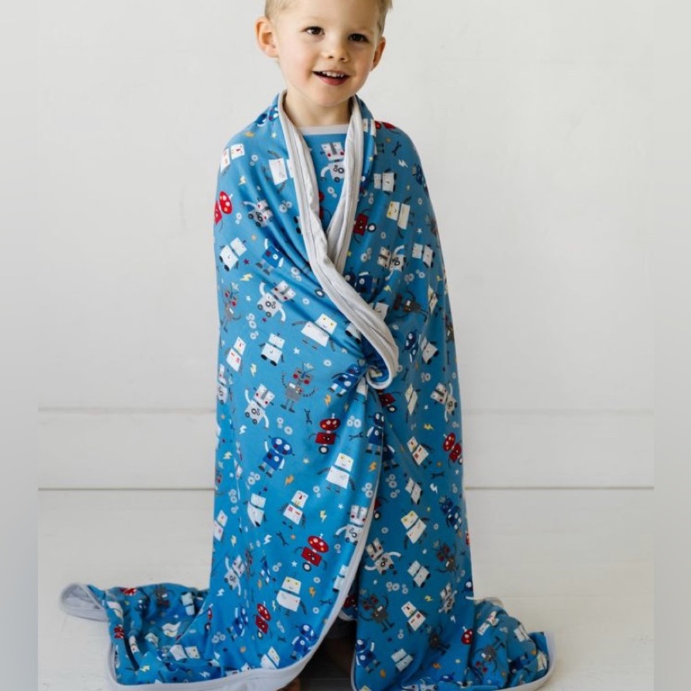 NIB LS Robot Party Blanket